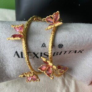 Alexis Bittar | Large Butterfly Textured Hoop Earrings